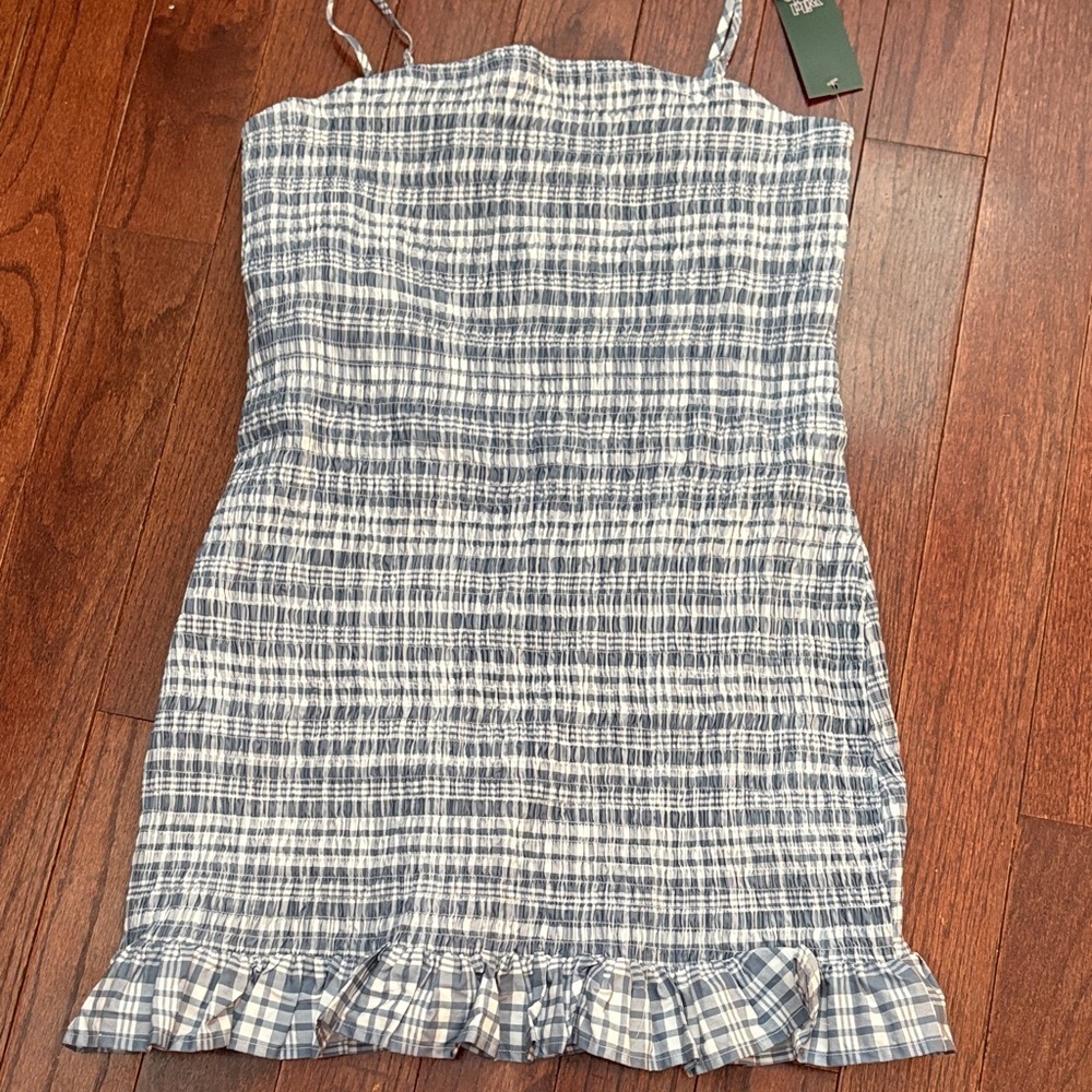 Wild fable Blue and White Plaid Dress